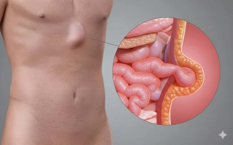 Epigastric hernia symptoms and treatment options