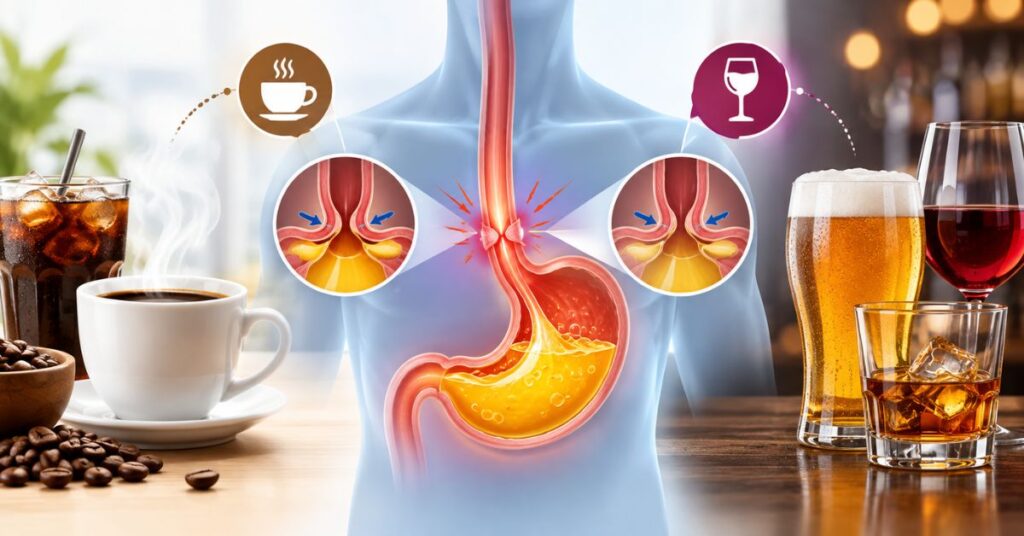 Caffeine and Alcohol Effects on GERD
